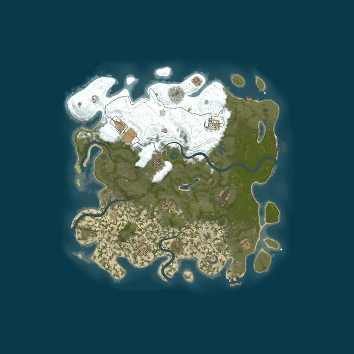 Map of [TW] AixWalker [ PVE | 3X | Raidable Bases | Events ]