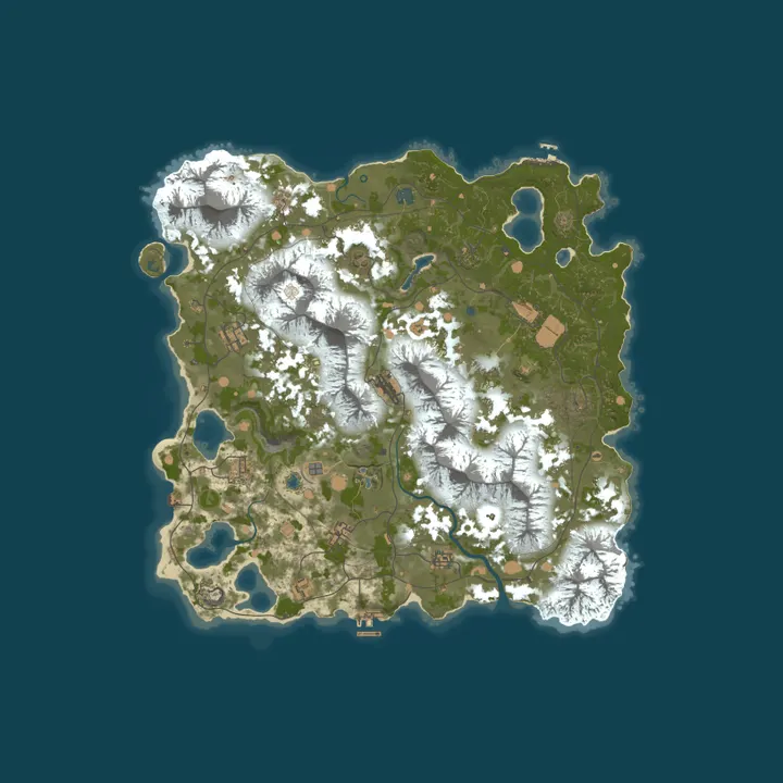 Map of [US] SLAYERS.GG 100x PVE Zombies|Legendary Weapons|Planes|Xp|TP