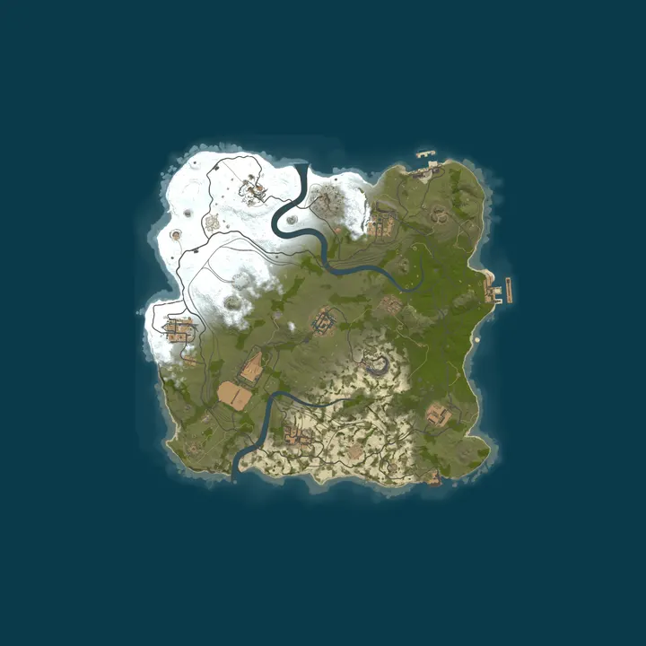 Map of Rusted - BR 2X Monthly | Vanilla+ | No BP Wipes