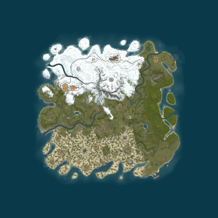 Map of A Shockbyte Rust Server