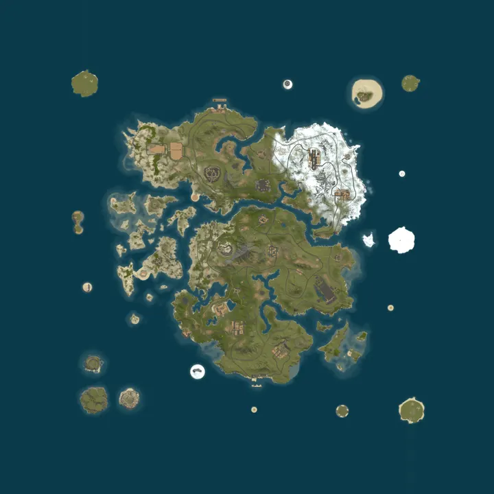 Map of BURN ZOMBIE HELL|5X|Raid Bases|Skill Tree|Loot+|KITS|TP|Jetpack