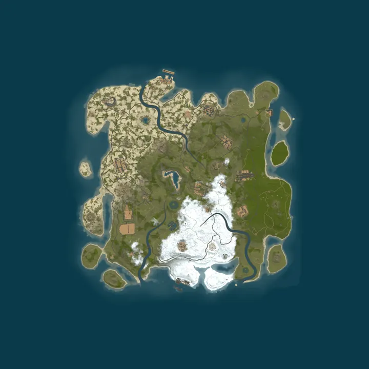 Map of [US] PvExile Island Survival - Events | Bosses | Skills