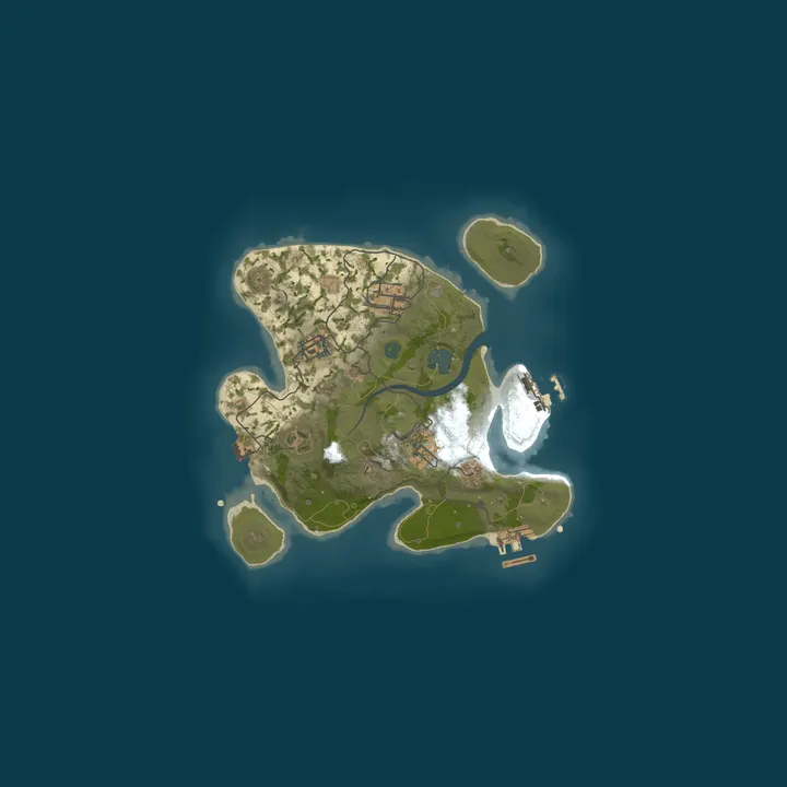 Map of Rust2Noobs - Solo/Duo/Trio - Softcore - No wipe BP
