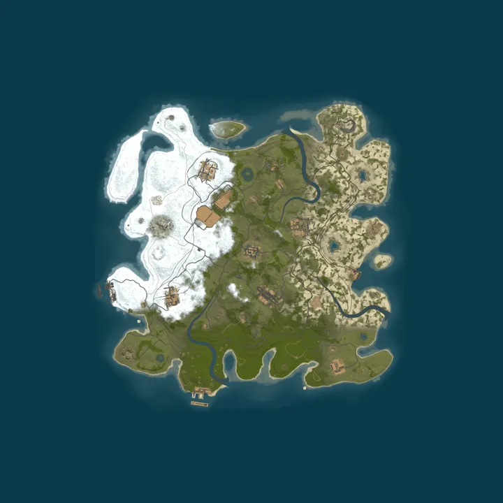Map of Rust N Time 5x Vanilla+ | Quads Small Map