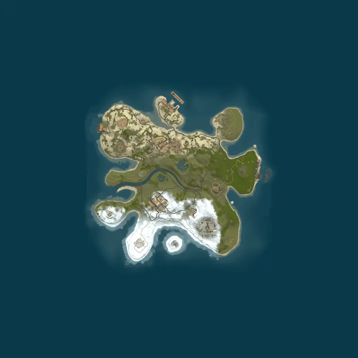Map of A Shockbyte Rust Server