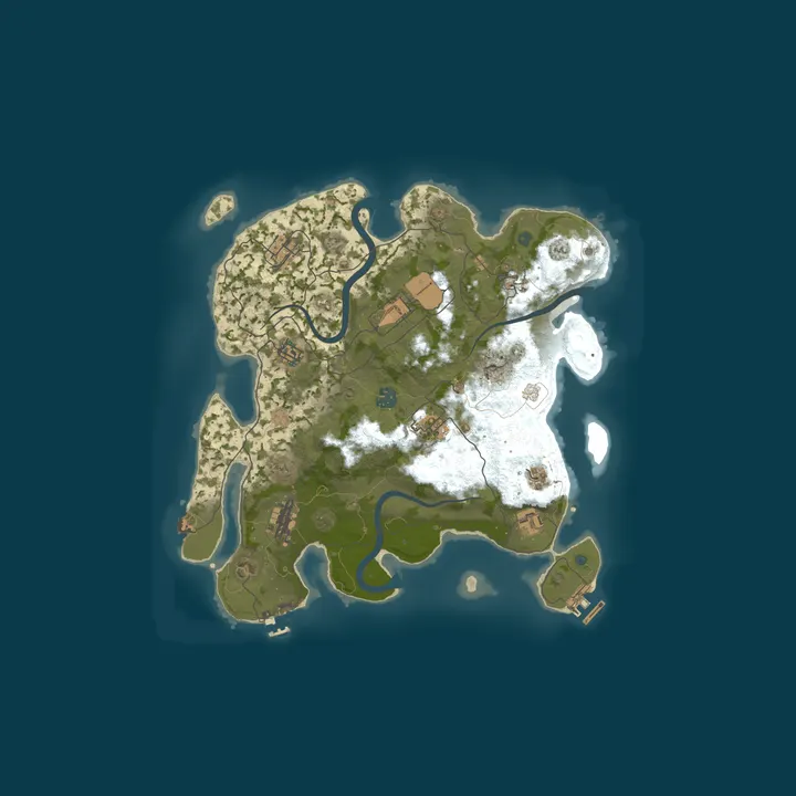 Map of A Shockbyte x Discord Production Rust Server