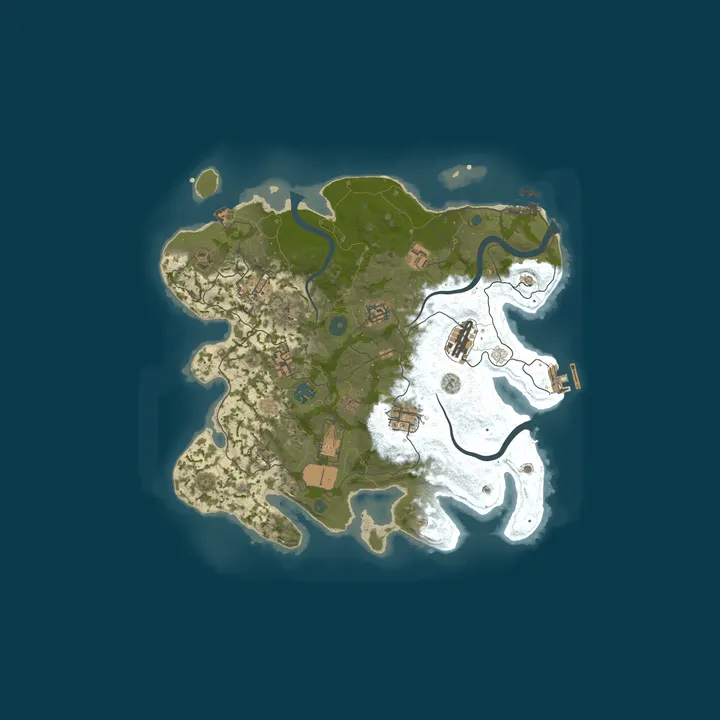 Map of A Shockbyte Rust Server