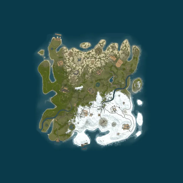 Map of Parkers Mighty Rustin
