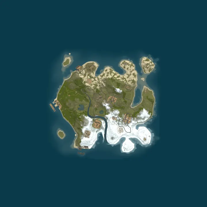 Map of A Shockbyte Rust Server