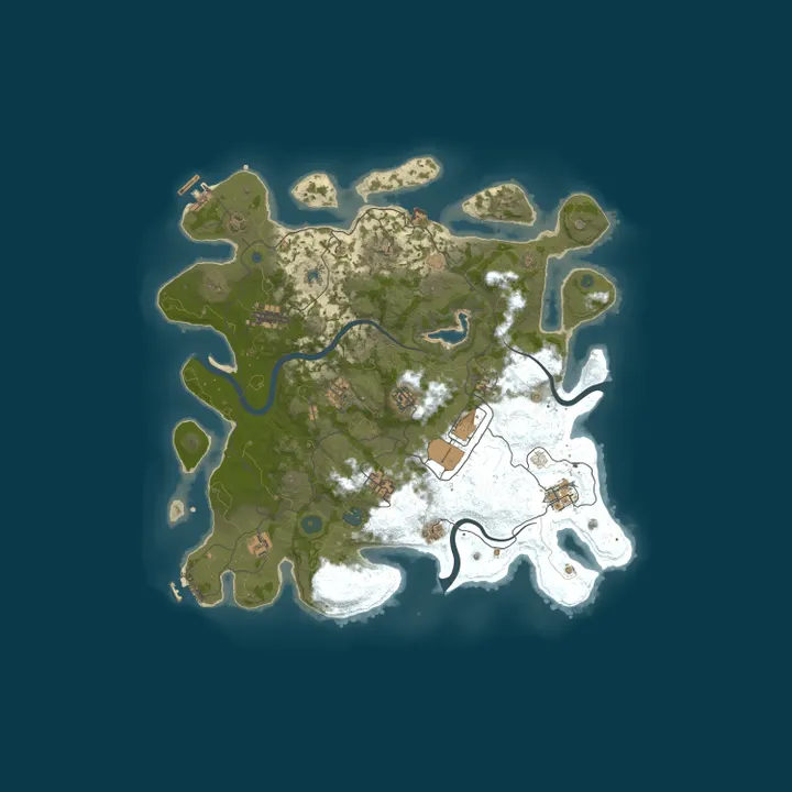 Map of OnlyScrubs Rust|PvP|Newbies Welcome|Monthly Wipe|