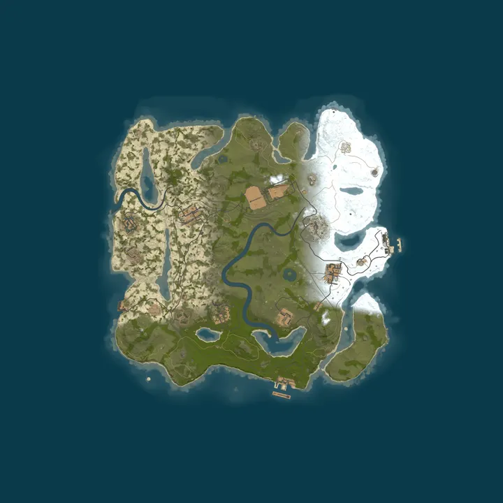Map of EU Rust for Solo's BiWeekly Noob Friendly