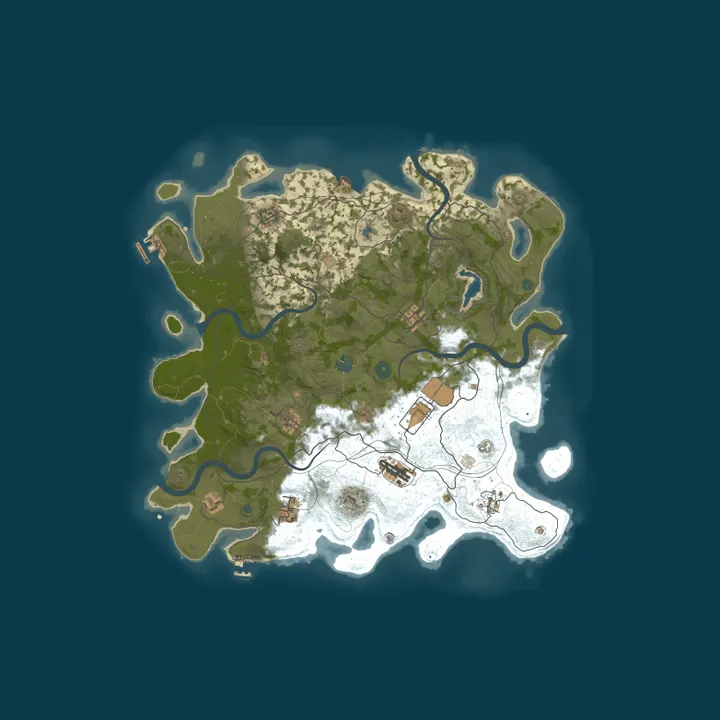 Map of 身内Rust Server