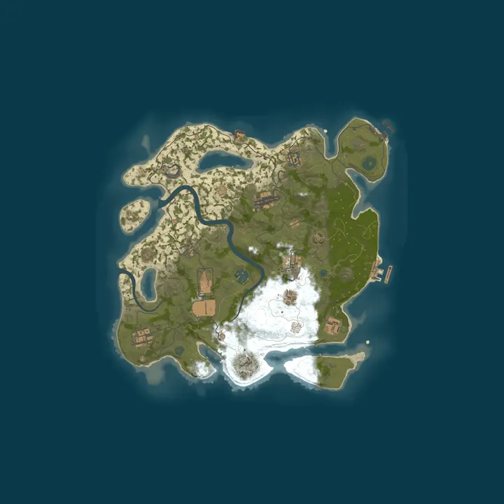 Map of CERBERUSt PvE - 2x Gathering || Teleports/ Backpacks /Recyclers