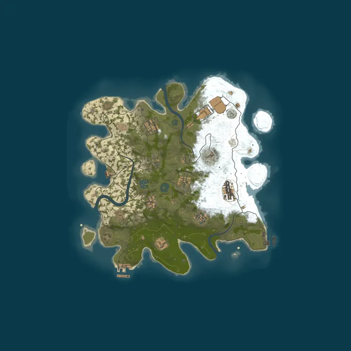 Map of [ZA] Wana Wasteland Full PvP [3x/2x | Bi-Weekly Wipe | Economy 