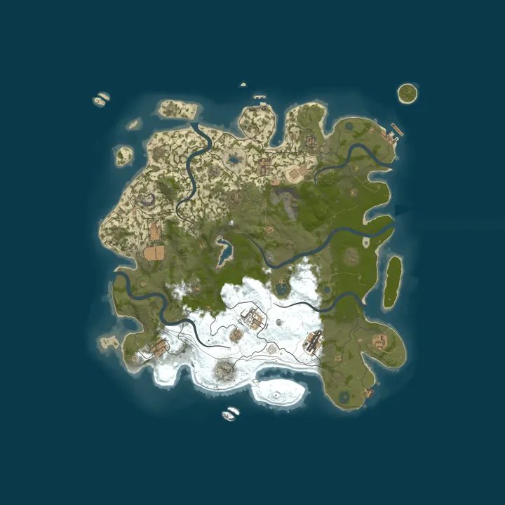 Map of TURBOSBLAST! US | PVP | CUSTOM Loot | 24/7 DeepSea/Build | NEW!