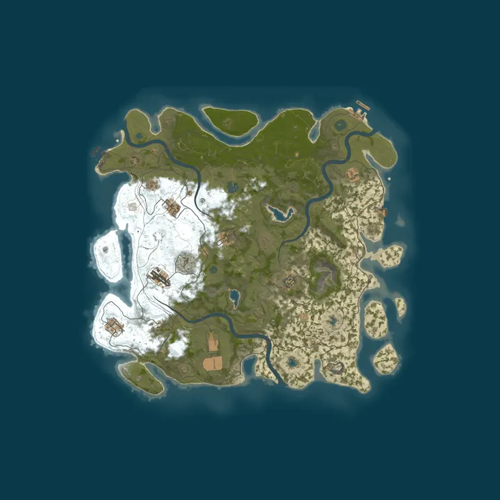 Map of **SMURFS SERVER, 4X PVE, BIWEEK WIPES**