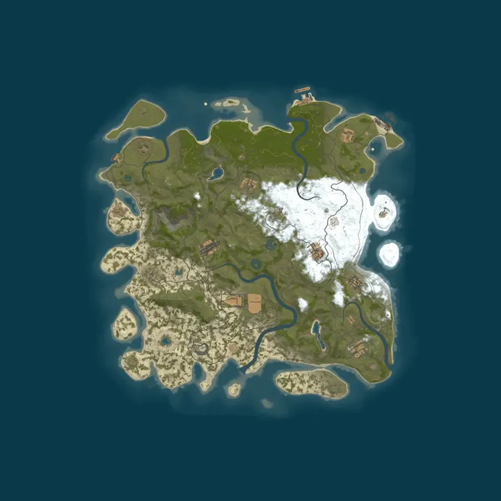 Map of [GER]Rust Kings PVE by G-Portal.com