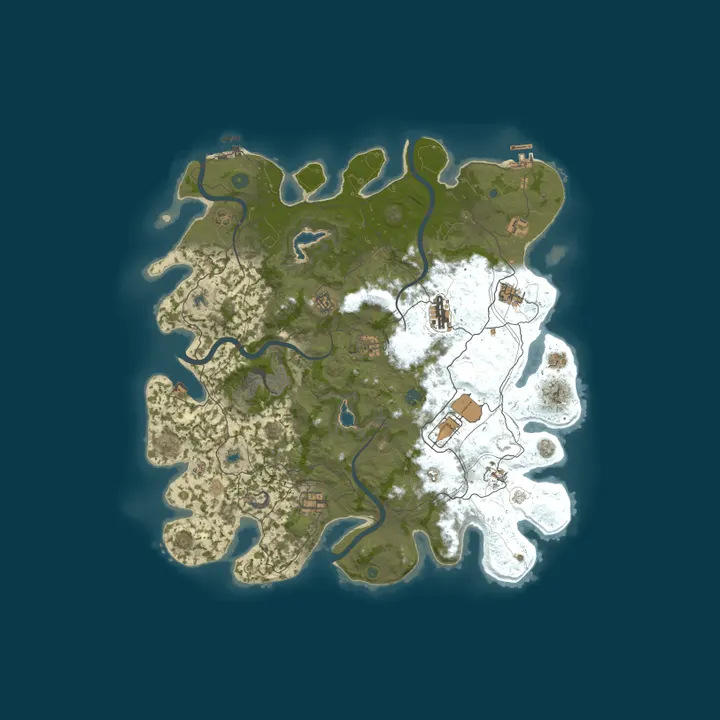 Map of Dead Nasty Rust 5X PvE|Chill Vibes|High Reward|Endless Raids|Sk