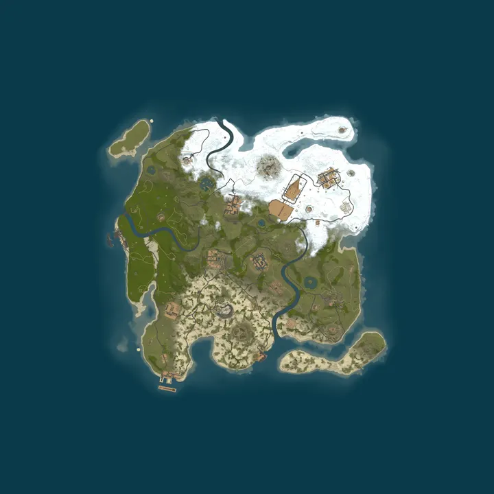 Map of RastaIsland_x10 | RUST x10 | Телепортация | Вай