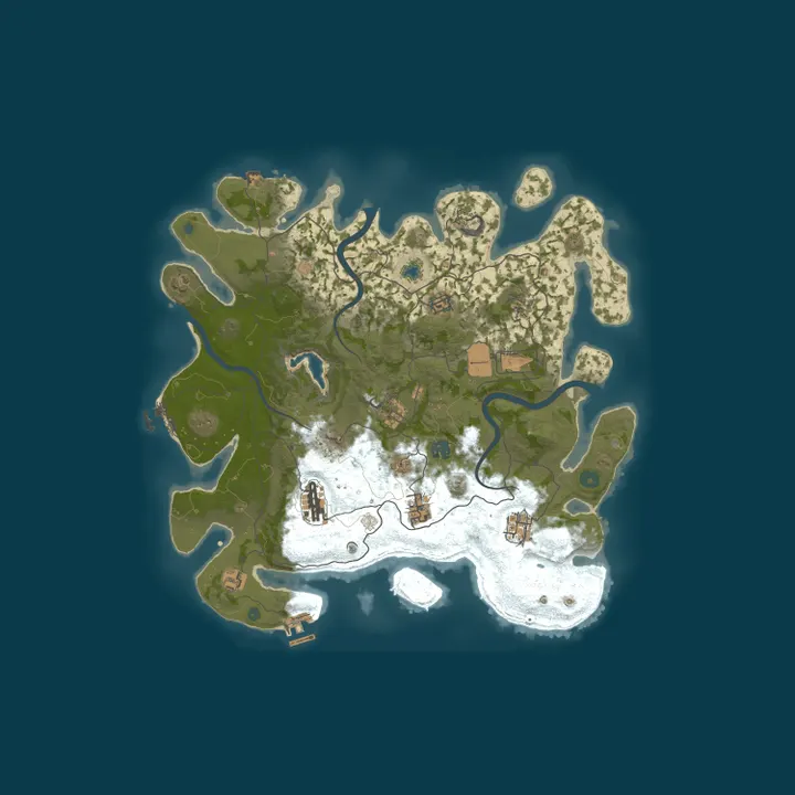 Map of RustOfWarPvE x3-15 Loot+NoRaid NoKill Wipe01.10