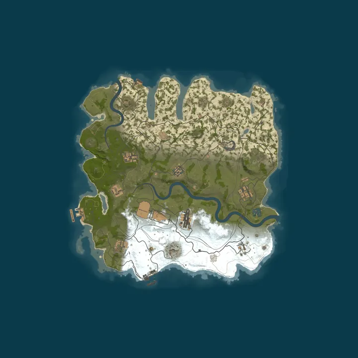 Map of RustPlace Romania 2x [Solo/Duo/Trio|Vanilla+X2] Wiped 8/10