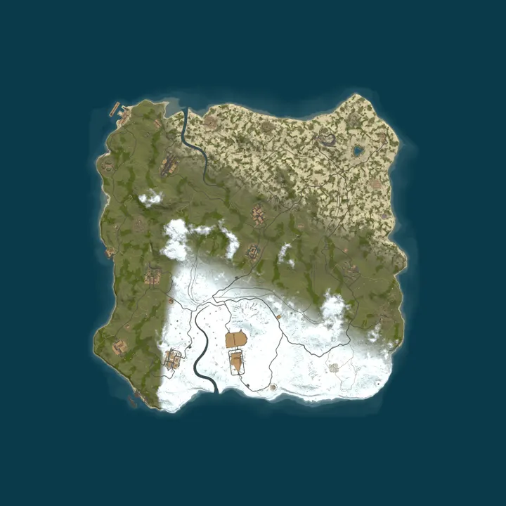 Map of MIRAGE RUST | FRIDAY 2x | VANILLA+  | Wipe 09.10