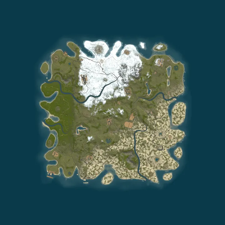 Map of ARCANA RUST | RAID BASES | KITS | BOTS | BACKPACK | PVP MODDED