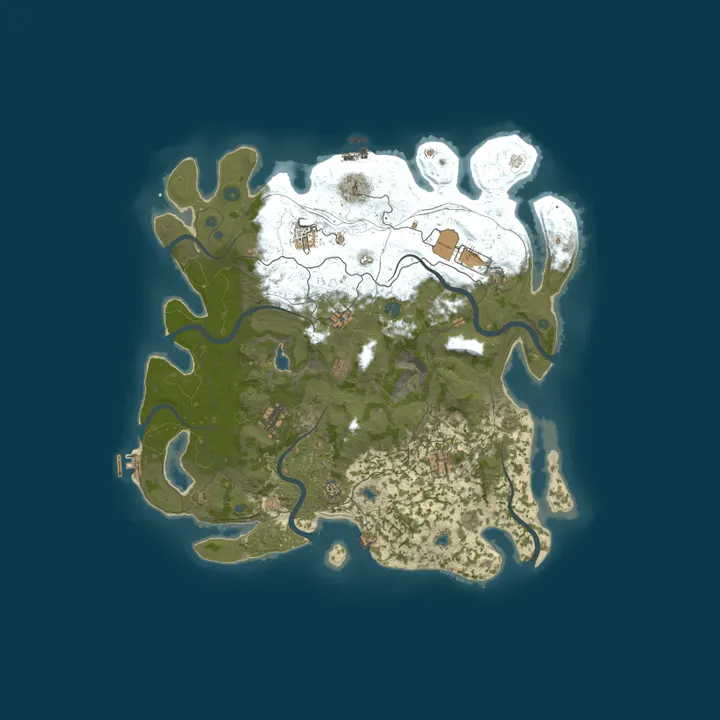 Map of PvE Rust-Z {х1-х5} Quest/Eco/Zombie/Events