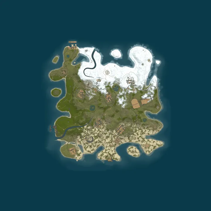 Map of PARADISE RUST #3 [ X2 | CLANS | KITS | TRADE ]