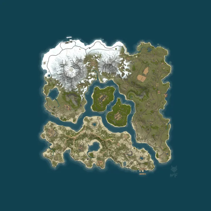 Map of RUSTEAME ESTA PVE | X2 | RAIDABLE BASES | QUESTS | SKILLS | EVE