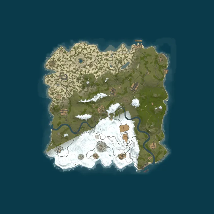 Map of SURVIVORS.GG #2 [ 2x Vanilla ] WIPED 13.10