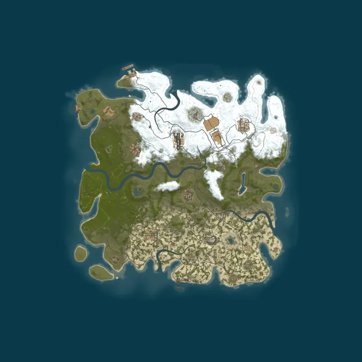 Map of [PvE]RUST.MOSCOW|02.10[Event|Raid|Zombies|Skills|TP|Kits]