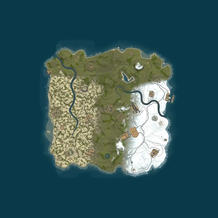Map of WEREWOLF GAMING.CO 5x Solo/Duo/Trio/Quad/Max5|TP|Lootx5|WIPED