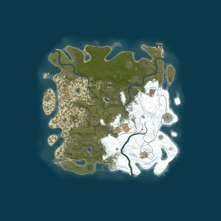 Map of Rusty Haven PvE Survival