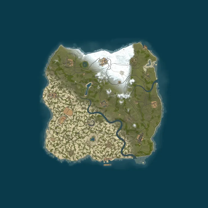 Map of WEREWOLF GAMING.CO US 5x Solo/Duo/Trio|Loot x5|TP|Homes|Kits|