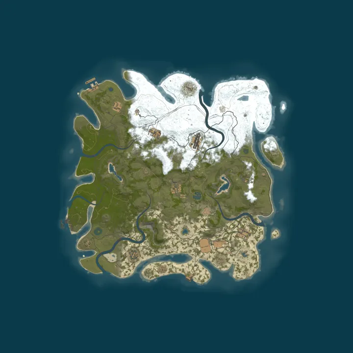 Map of Rust Survival | pwrd. by Phero
