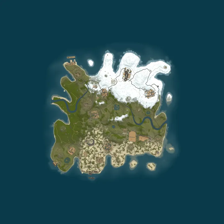 Map of RUSTX [x10 | SOLO/DUO/MAX 3 | Loot+ | Skins] WIPE 14.10