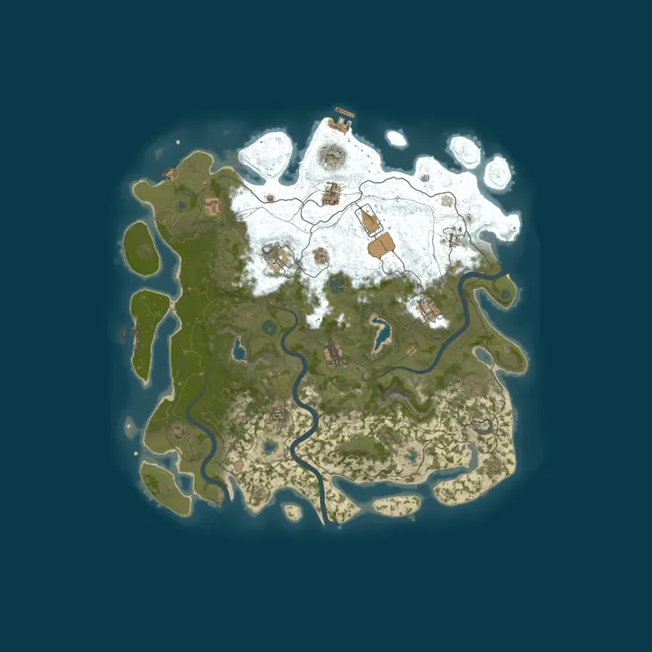 Map of RustGamingNation 1000x PvE [Events|Purge|Zombies|SkillTree]