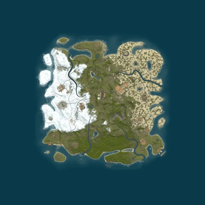 Map of RustGamingNation 50x PvE [Events|Purge|Zombies|SkillTree]