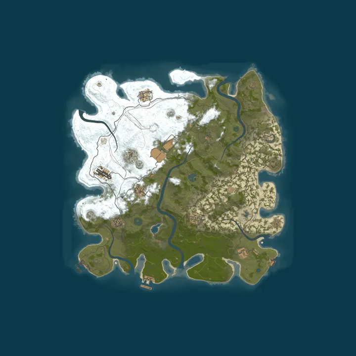 Map of A Rust Server