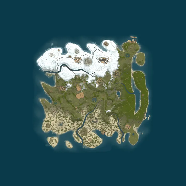 Map of Rust Server