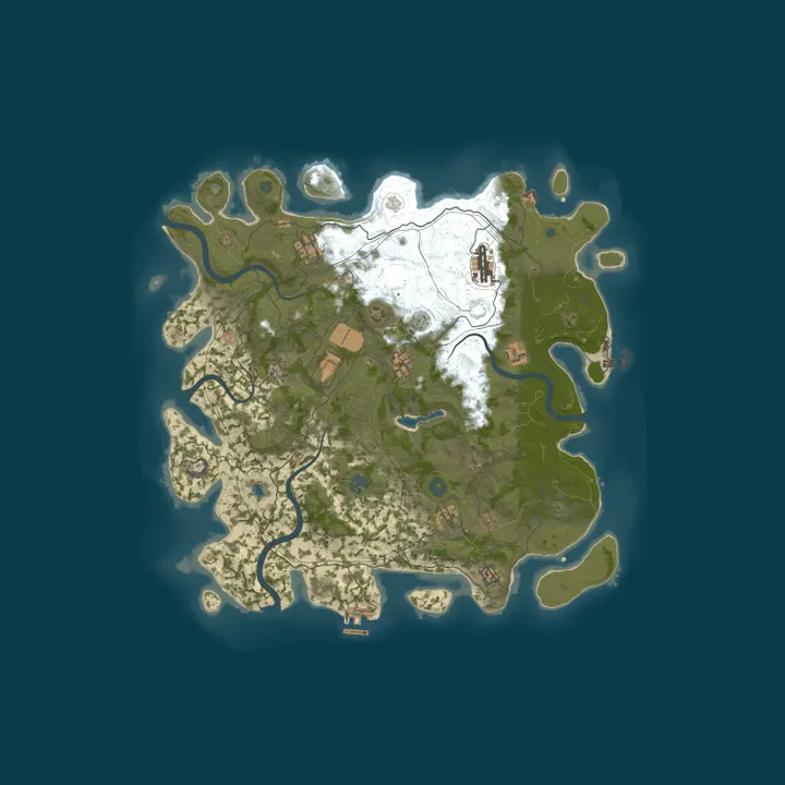 Map of West Coast RUST 2x No Decay | 10/1