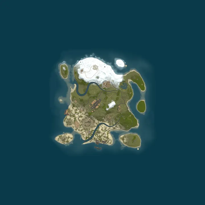 Map of Zenz Paradise small Map Size 2500 2x Solo Only Weekly