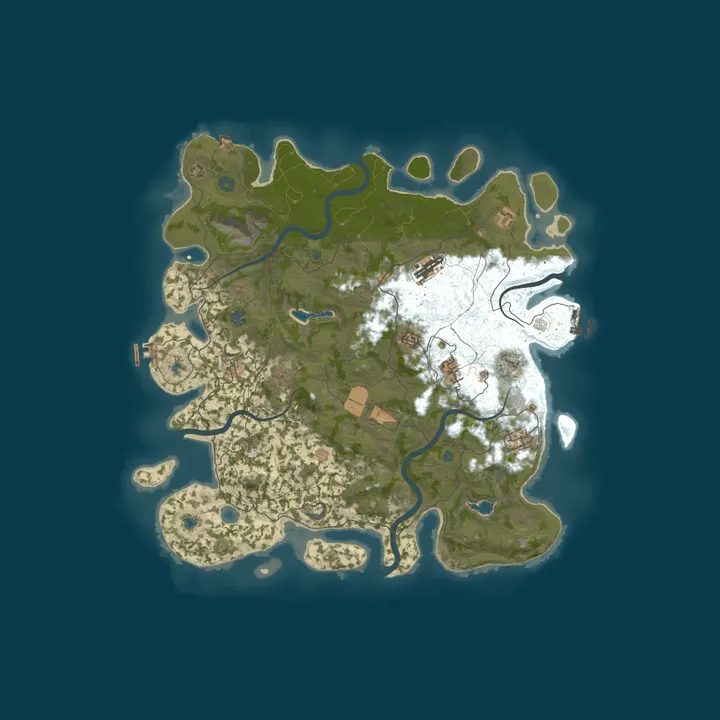 Map of [US] RustRichIce Main | Monthly | 1x | Trio | No BP Wipe | QoL+
