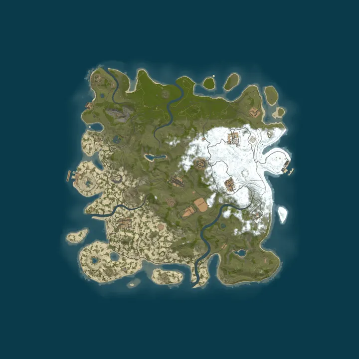 Map of Dv8eDgaming - AU Rust Server - Noob Friendly