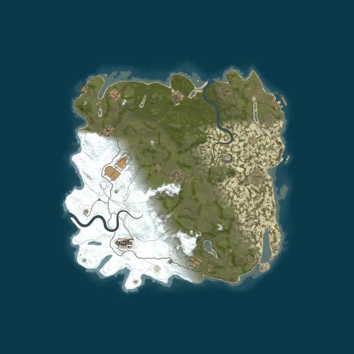Map of RUST CANARY - 3X - SOLO DUO TRIO