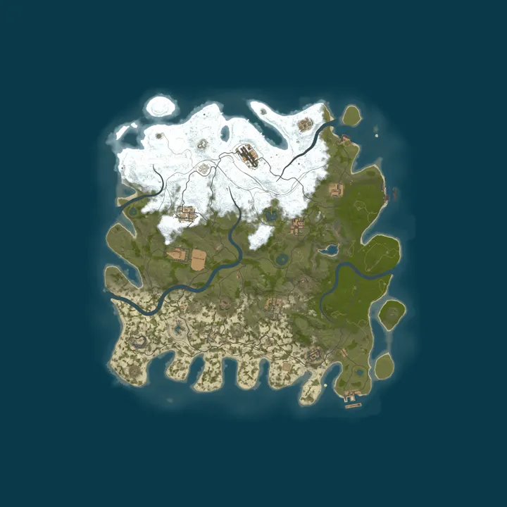Map of 666 RUST /ДЛЯ НОВИЧКОВ /СИБИРСКИЙ 08.10