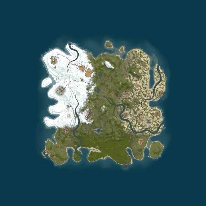 Map of 『独狼生存』|10.14档|单人|Solo|新手村|萌新入门|