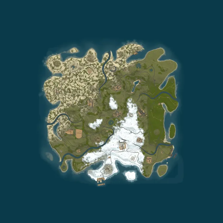 Map of UltimateRust.com - Zombie Land | Squad | x2 | Procedural | 09.1