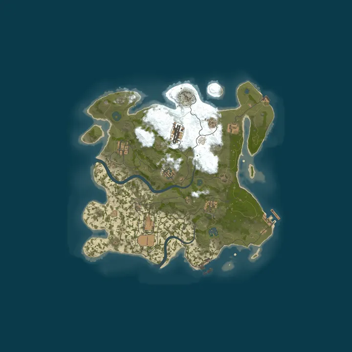 Map of RustyDays Classic Solo/Duo EU - No Upkeep | Monthly Wipe (NoBP)